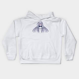 Oh My Ghost Maya Line Art Kids Hoodie